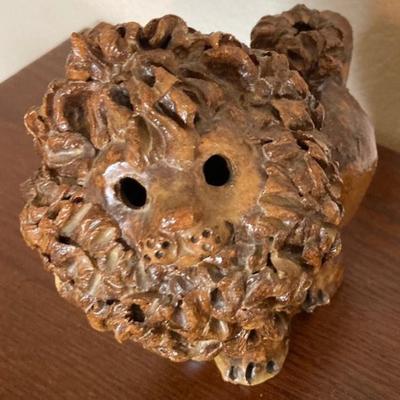 Ceramic Lion Figure