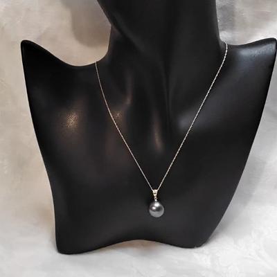 New 11mm Tahitian Pearl 18K Bale 14K 18" Necklace