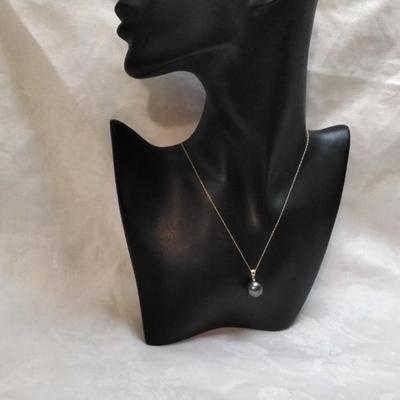 New 11mm Tahitian Pearl 18K Bale 14K 18" Necklace