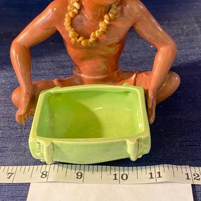 Vintage Tribal Man Candy Dish