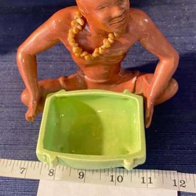 Vintage Tribal Man Candy Dish