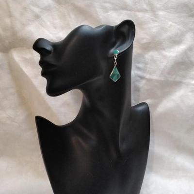 Vintage Turquoise 925 Earrings