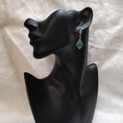 Vintage Turquoise 925 Earrings