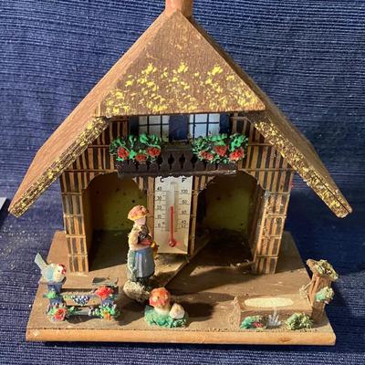 Vintage Lamp and German Weather House