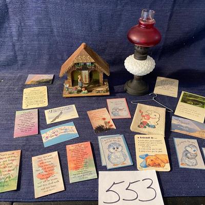 Vintage Lamp and German Weather House