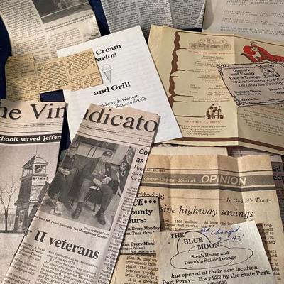 Vintage Newspaper Clippings