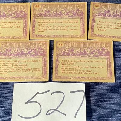 1950s Topps/Bubbles Youâ€™ll Die Laughing Cards