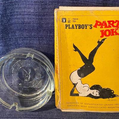 Playboys Joke Book and Ashtrays