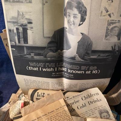 Vintage Newspaper Clippings