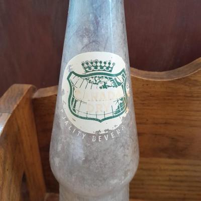 Eight Old glass bottles Squeeze drink, Canada Dry and more