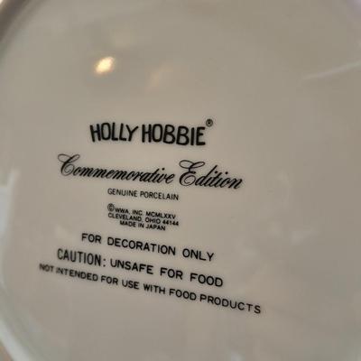 Holly Hobbie Collector's Edition decorative plates, and small Holly Hobbie canister