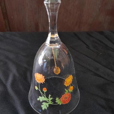 Two floral design 24% full lead crystal Avon Bells