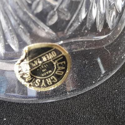 Two vintage bells Imperial Glass Iridescent Suzanne Colonial Belle Bell Bride 24% lead crystal bell