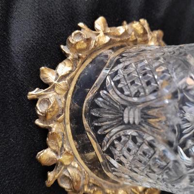 Two vintage bells Imperial Glass Iridescent Suzanne Colonial Belle Bell Bride 24% lead crystal bell