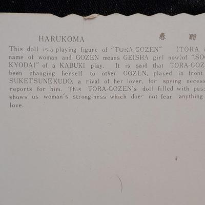 Vintage porcelain Geisha Girl Mid Century with Harukoma and Osome Art postcards