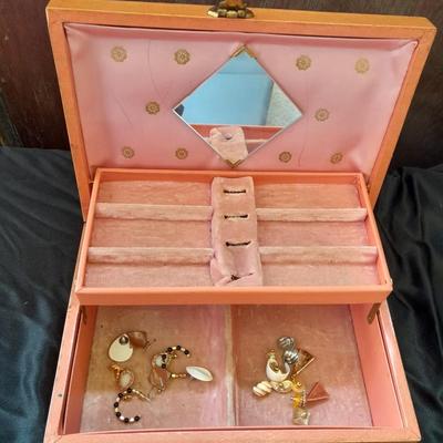 Jewlery box with post back earring collection