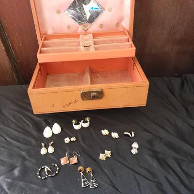 Jewlery box with post back earring collection