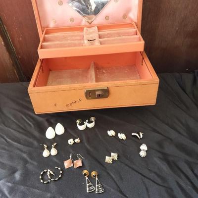 Jewlery box with post back earring collection