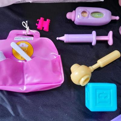 Baby doll accessories Mommy doctor, diapers, Beauty, and Feeding Plastic baby doll accessories