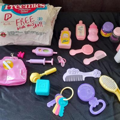 Baby doll accessories Mommy doctor, diapers, Beauty, and Feeding Plastic baby doll accessories