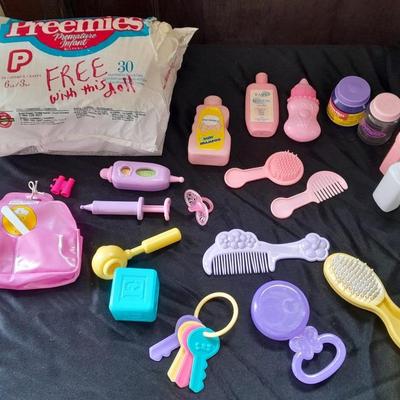 Baby doll accessories Mommy doctor, diapers, Beauty, and Feeding Plastic baby doll accessories
