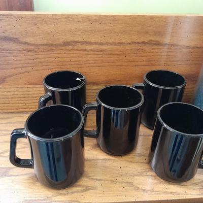 Zojirushi Stainless steel  Glass lined Air beverage dispenser with 5 black mugs