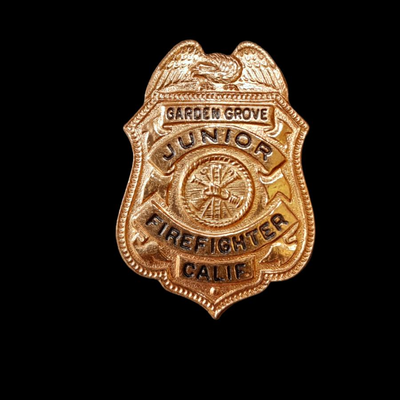 Collectable Garden n Grove California metal Junior Firefighter Lapel pin
