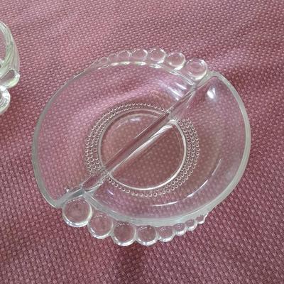 Duncan Miller Glassware divided relish dishes