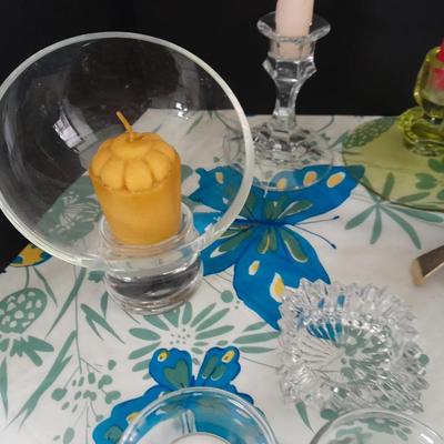 Great assortment of Candles and candle holders