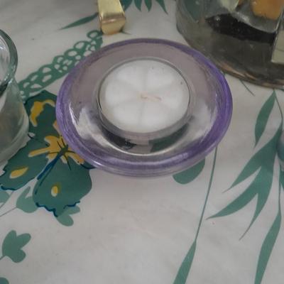 Great assortment of Candles and candle holders