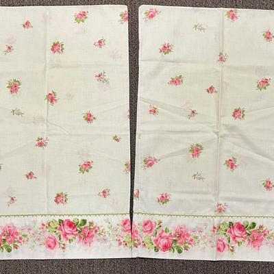 Vintage Pink Rose Floral Pillowcases