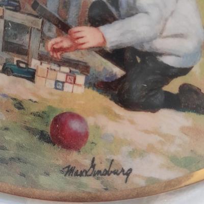 Two limited edition collector's plates Ellis Island with COA