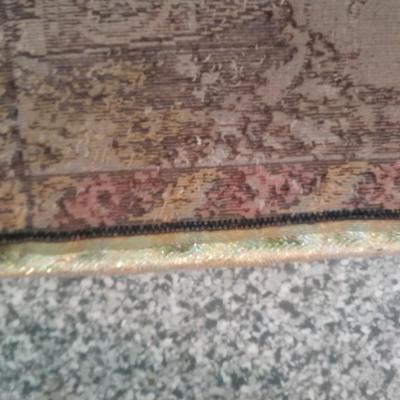 Vintage Mary Joseph Baby Jesus Woven Wall Hanging Tapestry Made In Italy