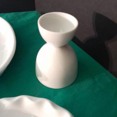 Heavy Restraunt style dishware Frankoma, Ovenware Microwave safe white dishes