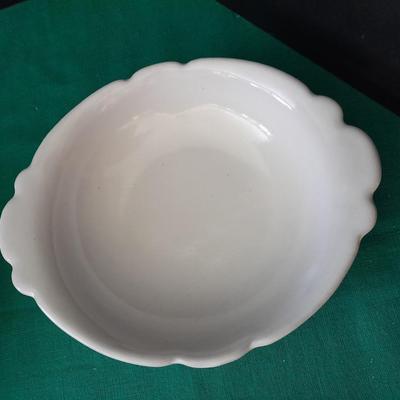 Heavy Restraunt style dishware Frankoma, Ovenware Microwave safe white dishes