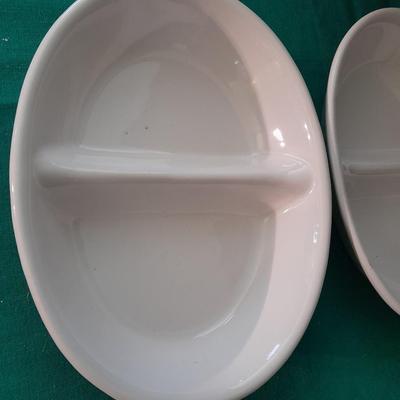 Heavy Restraunt style dishware Frankoma, Ovenware Microwave safe white dishes