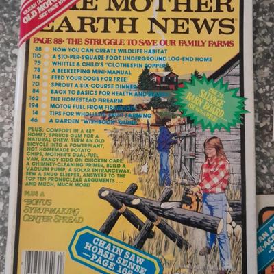 Back issue magazines THE MOTHER EARTH NEWS SURVIVAL tips and GREAT hints!