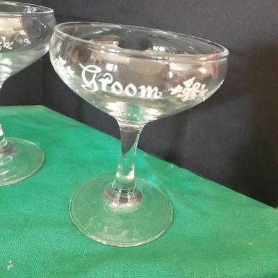 Bride and Groom Decorations Bride & Groom glasses, Large ceramic Figures, Candle holder and more