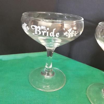 Bride and Groom Decorations Bride & Groom glasses, Large ceramic Figures, Candle holder and more