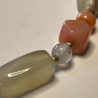 18â€ POLISHED STONE NECKLACE