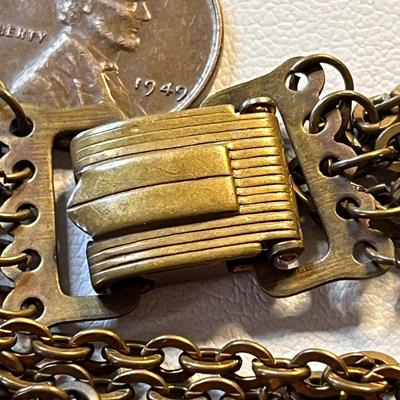 VINTAGE 5 STRAND CHAIN NECKLACE