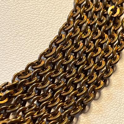 VINTAGE 5 STRAND CHAIN NECKLACE