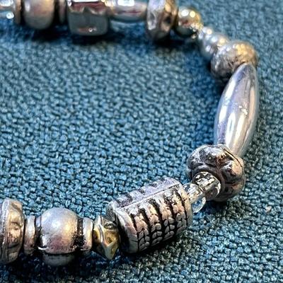 SIMPLE STRETCH BRACELET AGED LOOK BEADS