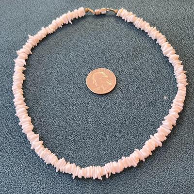 POLISHED SEASHELL BITS NECKLACE