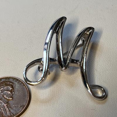 â€œMâ€ MONOGRAM PIN BY â€œSARAHâ€