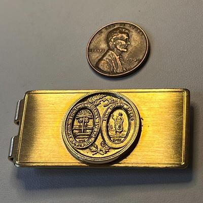 CLASSY MONEY CLIP w/ SOUTH CAROLINA STATE SEAL