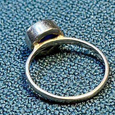STERLING â€œ925â€ DEEP PURPLE AMETHYST RING