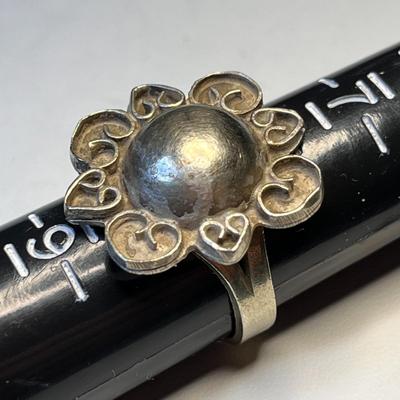ARTISAN CRAFTED RUSTIC SILVER RING 