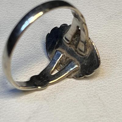 SWEET PETITE â€œSTERLINGâ€ TURQUOISE RING 