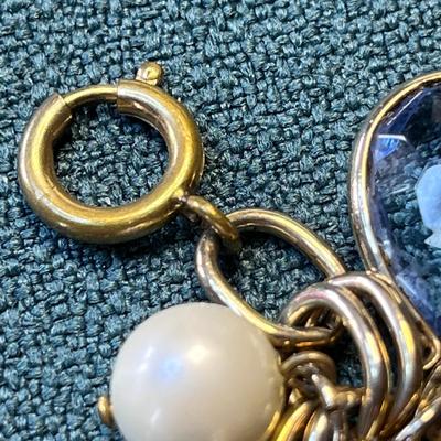 U.K. BRITISH COINS CHARM BRACELET